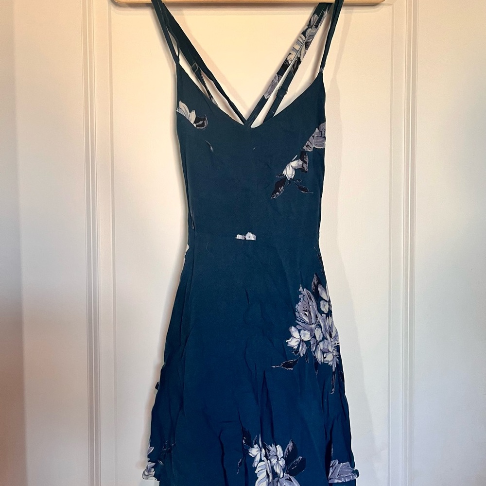 Deep Teal, Floral, Kimchi Blue Sundress